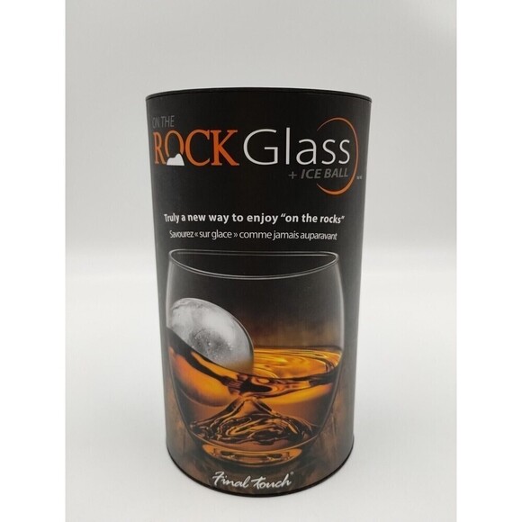 New Scotch Whiskey LIQUOR Rock GLASS ICE BALL MOLD Ice ball on the Rocks - Picture 1 of 6